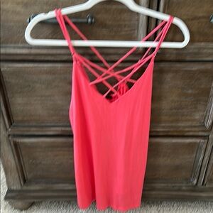 Elegant Coral Strappy Camisole